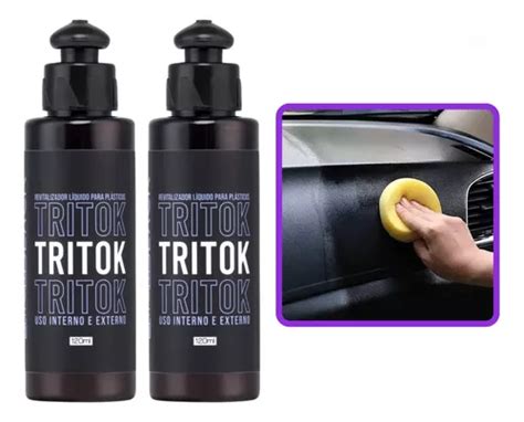 2 Revitalizador Líquido De Plásticos Tritok Batom Black MercadoLivre