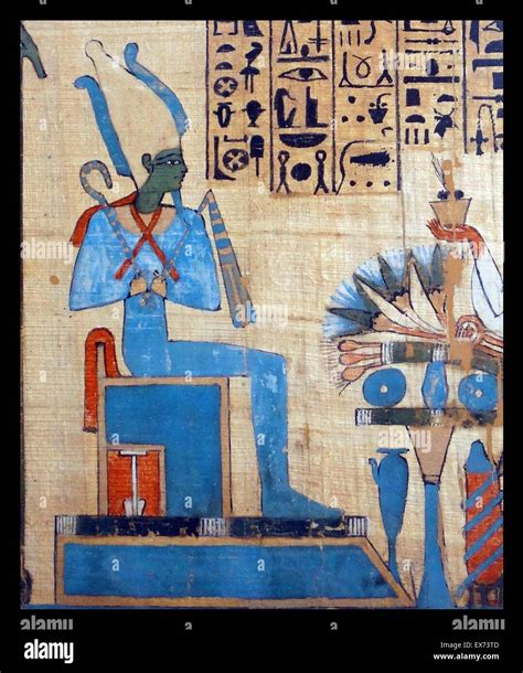 Ancient Egyptian papyrus: The weighing of the heart from the Book of ...