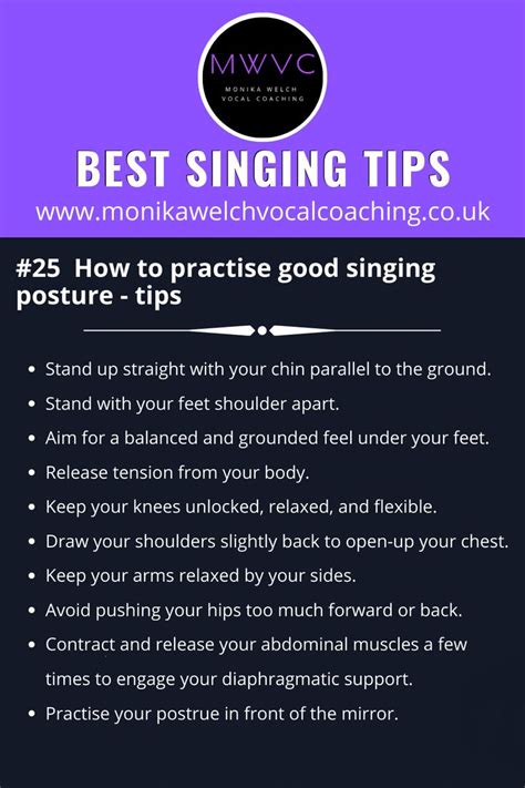 Singing Tips How To Practise Good Singing Posture Singing Tips