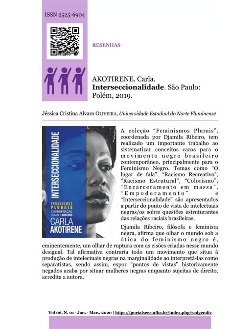 Carla Akotirene Interseccionalidade Pdf - (PDF) Interseccionalidade, de Carla Akotirene