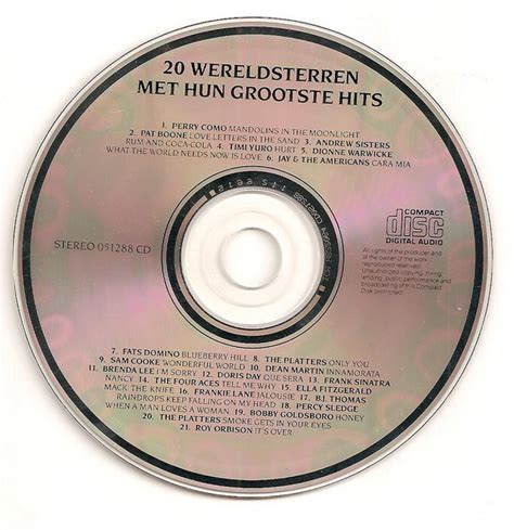 Various 20 Wereldsterren Met Hun Grootste Hits Cd Compilation