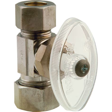 Brasscraft Straight Valve 1 2 Inch Nominal Compression X 1 2 Inch Od Compression The Home