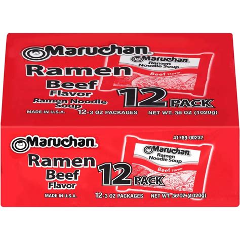 Maruchan Ramen Noodle Soup Variety Pack12 Beef 3 Ounce Packages And 12