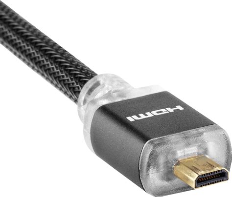 HDMI kabel s LED 1x HDMI zástrčka 1x micro HDMI zástrčka D 3 00 m