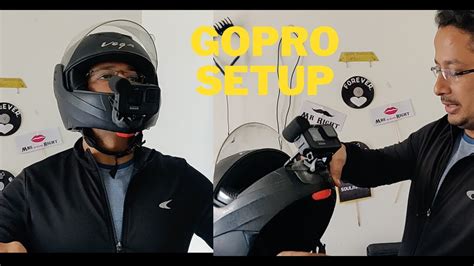 Best Way To Mount GoPro On Helmet Full Setup With Mic For Beginner