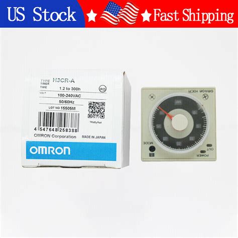 OMRON H3CR-A TIMER 1.2s to 300h 100 to 240 V AC 100 to 125 V DC for ...