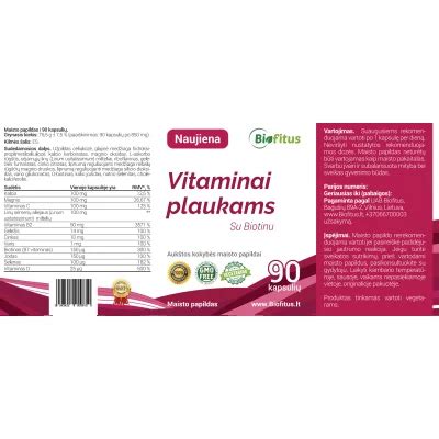 Vitaminai Plaukams Kapsuli Kaina Siuntimas Biofitus