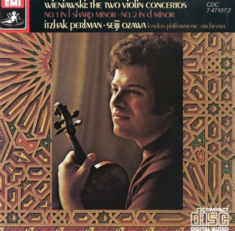 중고샵 이차크 펄만 Itzhak Perlman Wieniawski The Two Violin Concertos 일본