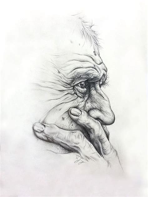 Simple Old Man Drawing