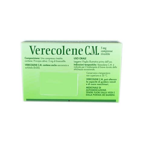 Verecolene C M Mg Compresse Rivestite Transito Intestinale