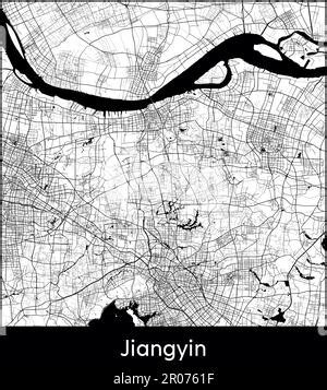 City Map Jiangyin China Asia vector illustration Stock Vector Image ...