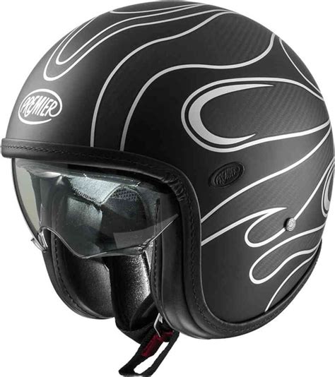 Premier Vintage Platinum ED Carbon FR Chromed BM Jet Helmet Buy Cheap