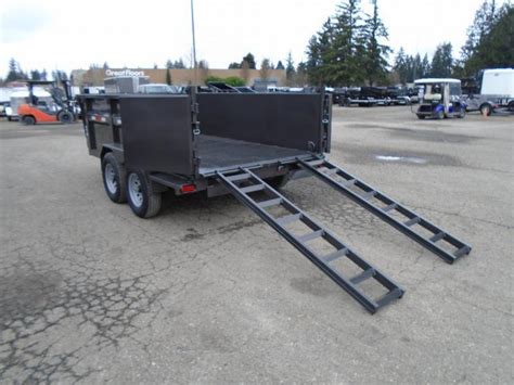 2024 Summit Cascade 6x12 10K Dump Trailer With Tarp Ramps Spreader