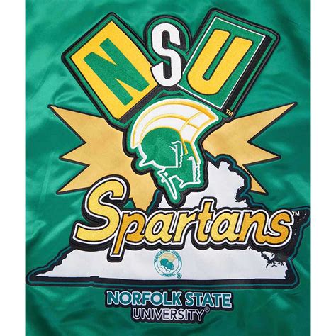 Satin Green Norfolk State University Homecoming Rib Jacket