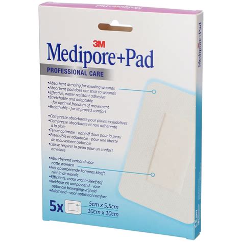 3M Medipore Pad Steriler Wundverband Mit Wundauflage 10 X 10 Cm 5