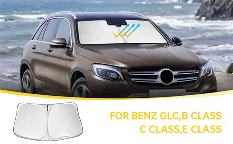 Amazon Yizhuomy Windshield Sun Shade Compatible With Mercedes Benz