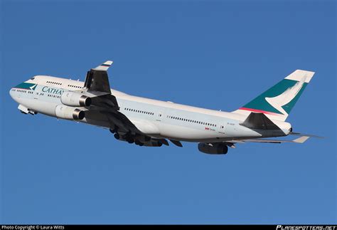 B HOP Cathay Pacific Boeing 747 467 Photo By Laura Witts ID 376804