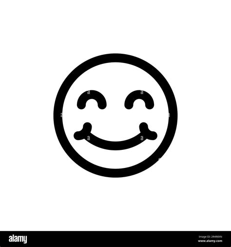 Smile Icon Vector Smile Emoticon Icon Feedback Stock Vector Image