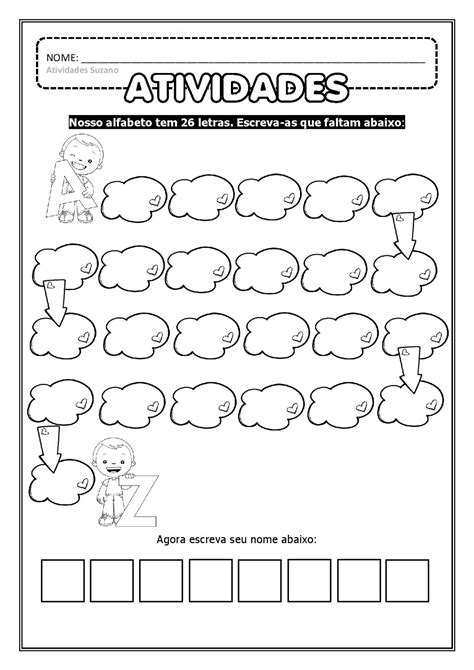 Atividade Alfabeto 2 Ano - Atividade Alfabeto 2 Ano - HerbsEdu
