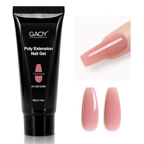 Amazon GAOY Poly Gel G Nail Extension Gel Pink Nude Builder