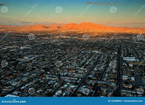 Las Vegas sunset editorial photography. Image of architecture - 13648802