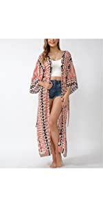 Jdiction Damen Badeanzug Kimono Langes Strandkleid Blumenmuster Spitze Bikini Badeanzug Amazon