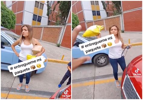 Lady Paquete Se Viraliza Por Atacar A Repartidores De Mercado Libre