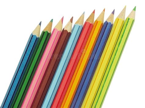 Ten pencils stock image. Image of colorful, white, drawing - 11926909