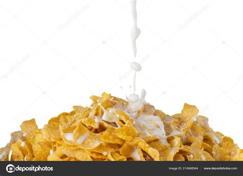 Corn Flakes Milk Splash Background Stock Photo By Somchaij 214948344