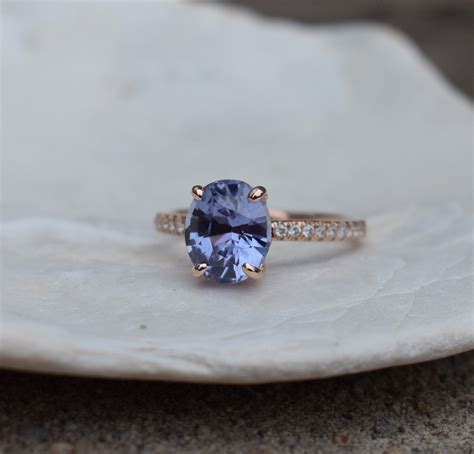 Fall/Winter mood sapphire. Color change Sapphire ring. Rose Gold ...