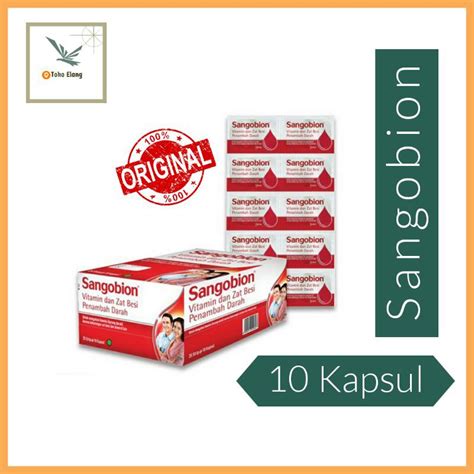 Jual Sangobion 1 Strip Isi 10 Kapsul Shopee Indonesia