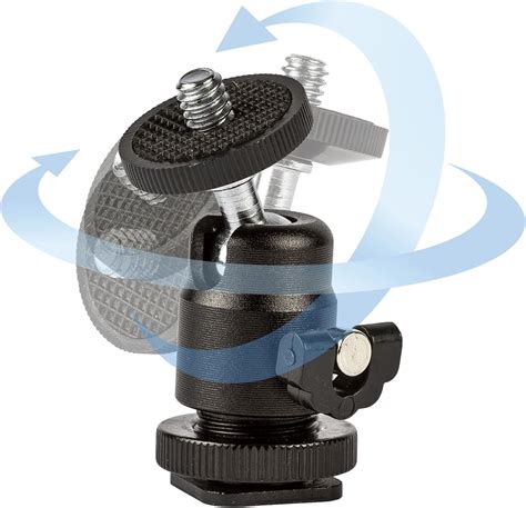 Amazon Ultimaxx Monitor Flash Bracket Swivel Ball Head Hot Shoe Mount Adapter For All