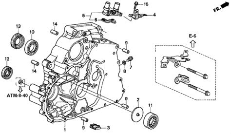 AT Torque Converter Housing 2000 Honda Civic 2 Door EX KA 4AT