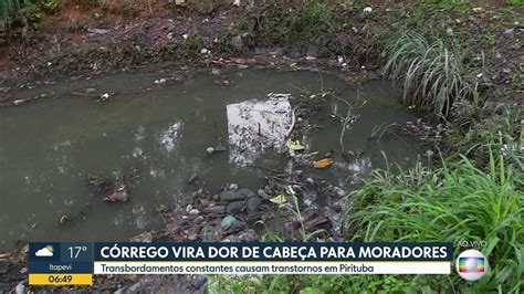 Vídeo Córrego vira dor de cabeça para moradores Bom dia SP G1