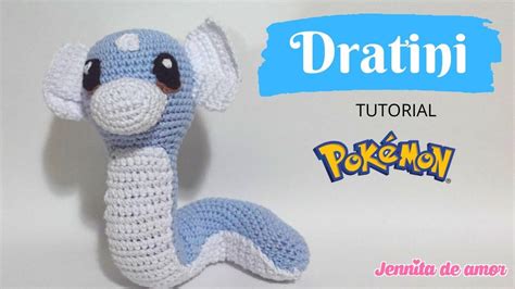 Aprende a realizar este linda DRATINI Pokémon Tutorial Amigurumi