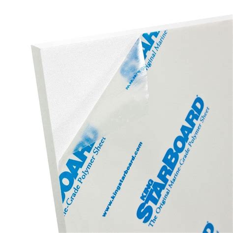 1/4 White Marine Board HDPE Polyethylene Plastic Sheet .250 starboard ...