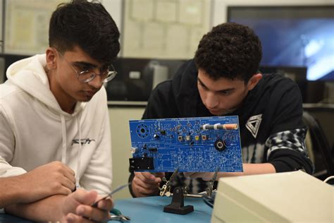 High school students learn about electrical engineering applications in special boot camp