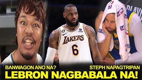 Lebron Nagbabala Steph Curry Napagtripan Kamusta Na Si Banwagon Boss