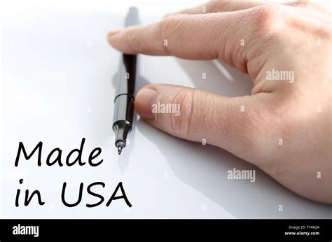 Made In Usa Text Concept Isolated Over White Background Stock Photo Alamy