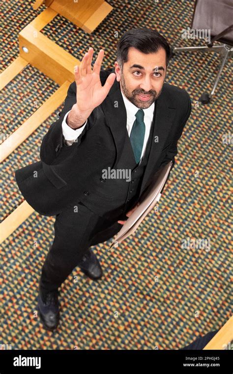 Edinburgh Scotland Uk 28th Mar 2023 Pictured Humza Yousaf Msp