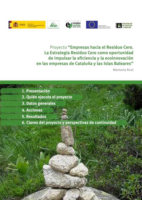 Pdf Proyecto Empresas Hacia El Residuo Cero La Estrategia