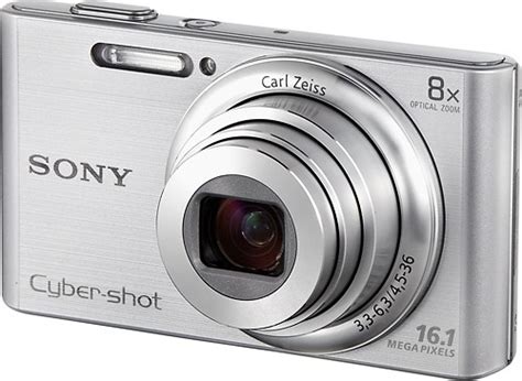 Best Buy Sony Cyber Shot Dsc W Megapixel Digital Camera Silver