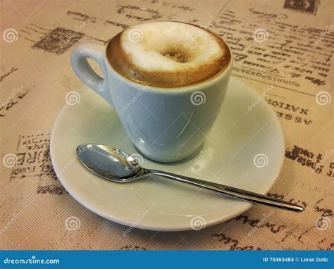 Espresso Coffee With Milk And Brown Sugar Stock Photo Image Of Sugar