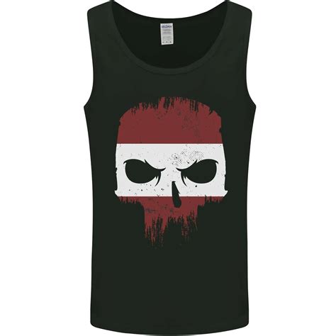 Österreicher Totenkopf Österreich Fitness Flagge Biker Herren Tanktop