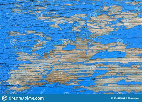 Textura De Pintura Azul Turbia Sobre Una Superficie De Madera Antigua