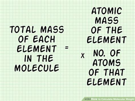 How To Calculate Molecular Weight 6 Steps With Pictures