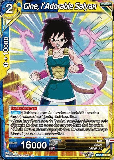 DB3 120 UC Gine L Adorable Saiyan DBSCards Fr