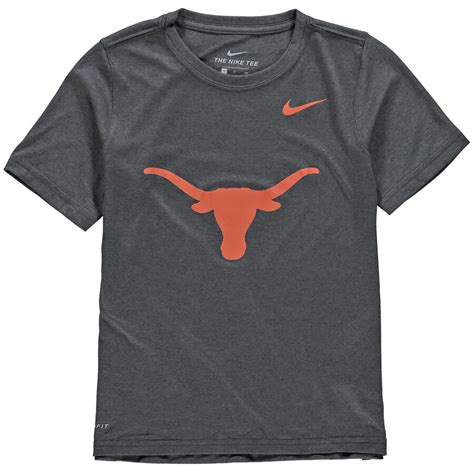 Nike Texas Longhorns Youth Anthracite Logo Legend Performance T Shirt