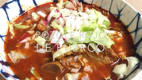 Pozole Rojo De Puerco Youtube