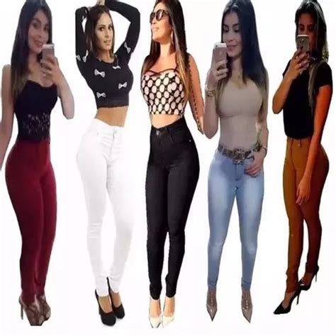 Calça Jeans Cintura Alta Hot Pants Cós Alto Juju Panicat Parcelamento sem juros